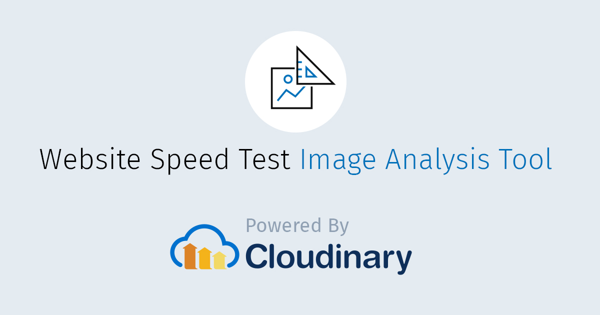 Image Analysis Tool - công cụ kiểm tra web miễn phí của Cloudinary