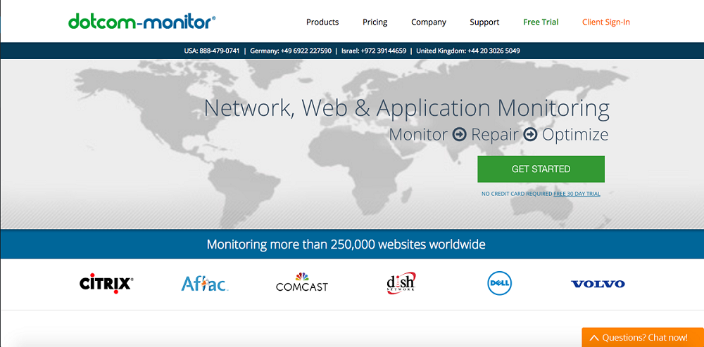Dotcom-Monitor giúp người dùng có thể kiểm tra tốc độ web trên các thiết bị di động