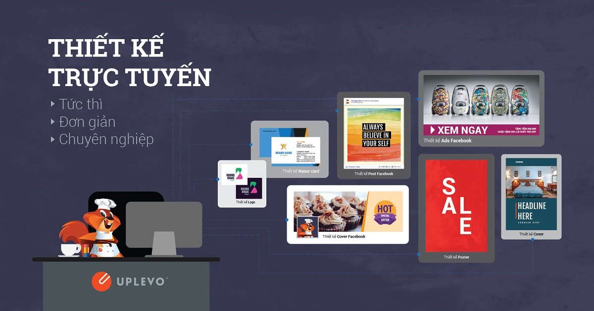 Thiết kế banner trực tuyến với Uplevo phù hợp với người dùng Việt