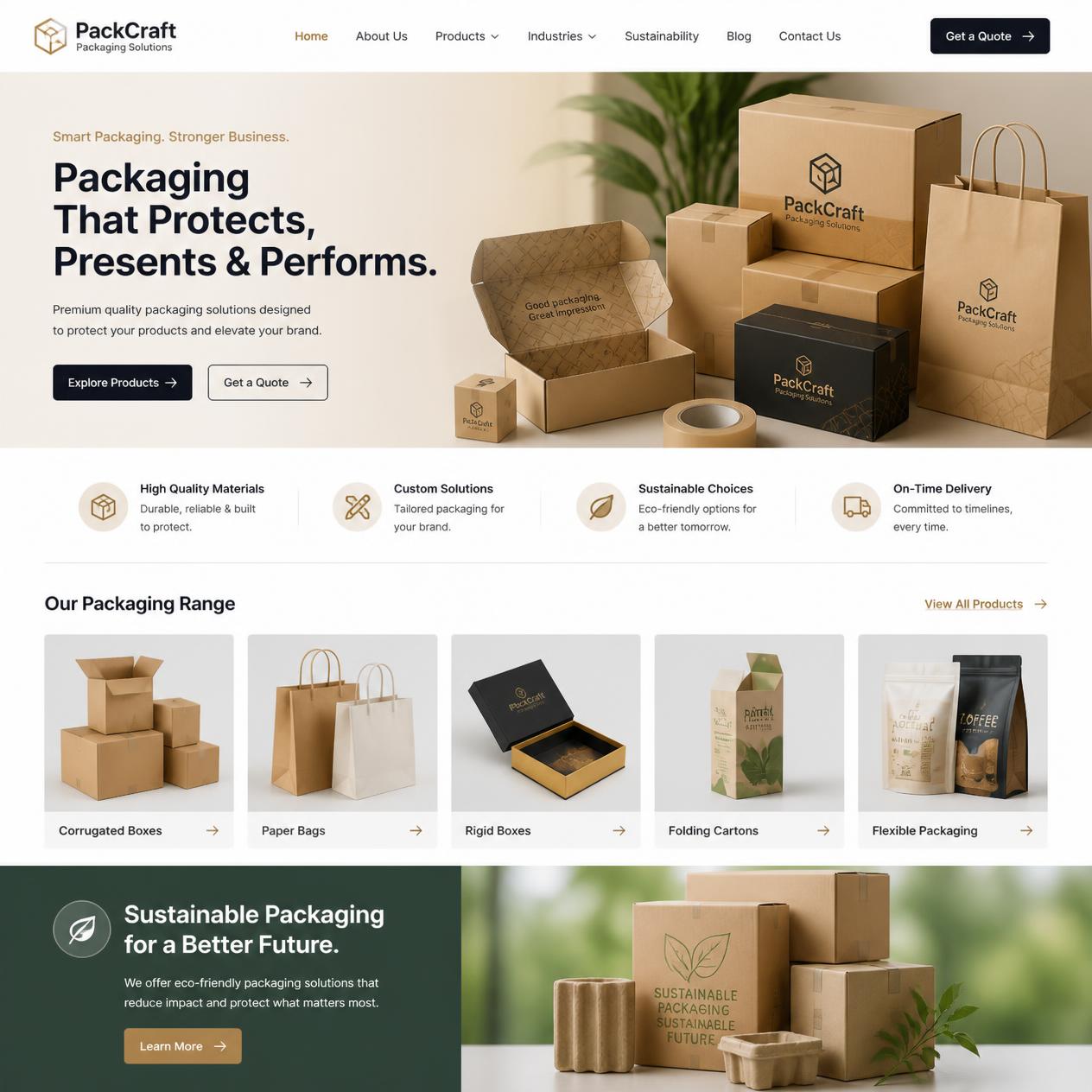 Thiết Kế Website Bao Bì