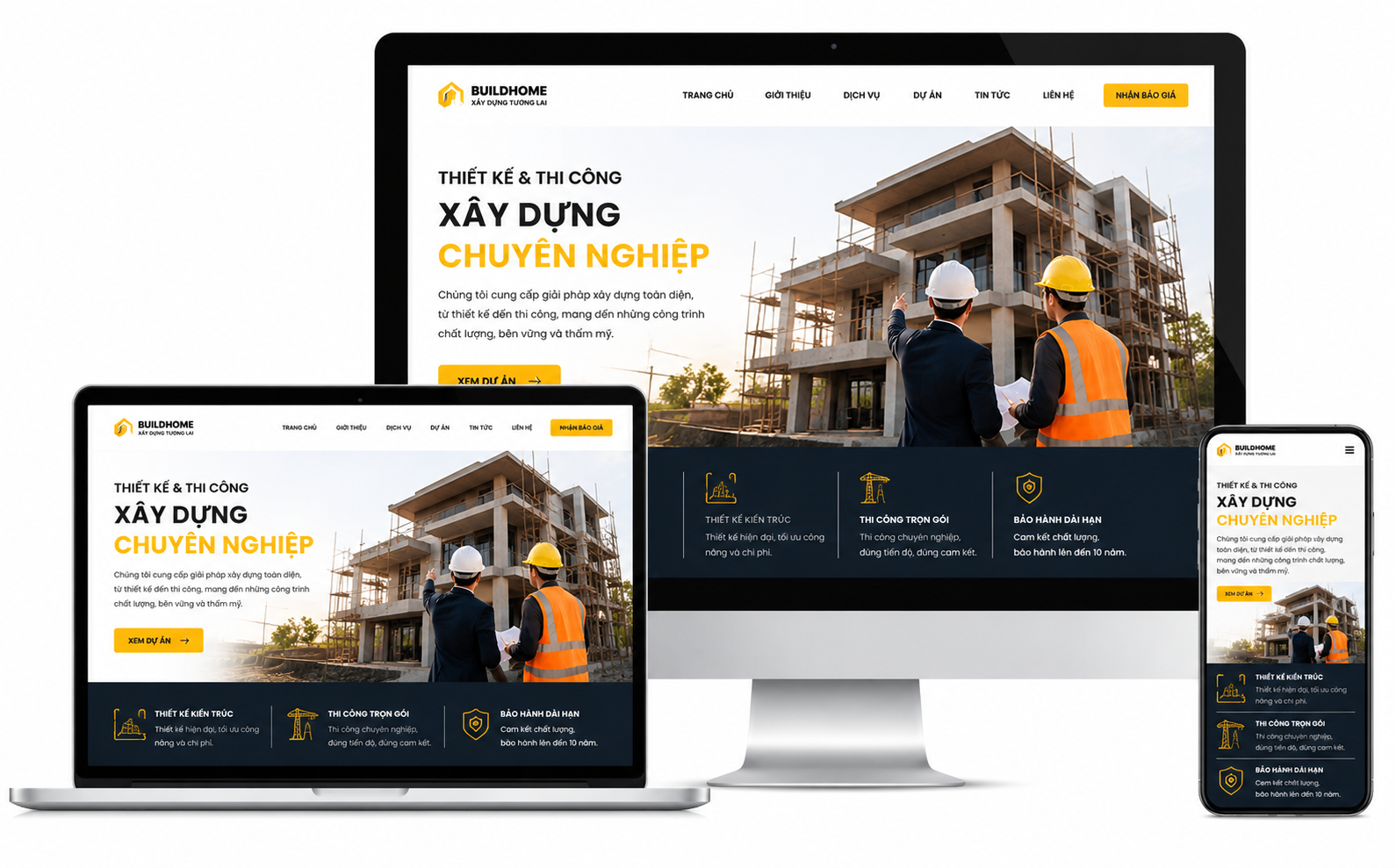 Thiết Kế Website Xây Dựng